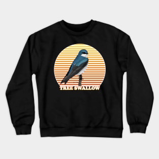 Tree Swallow Bird Watching Birding Ornithologist Gift Crewneck Sweatshirt